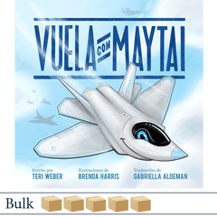Vuela con Maytai escrito por Teri Weber, ilustraciones de Brenda Harris, traducción de Gabriella Aldeman, Operación Aviación, Elva Resa Publishing, Military Family Books
