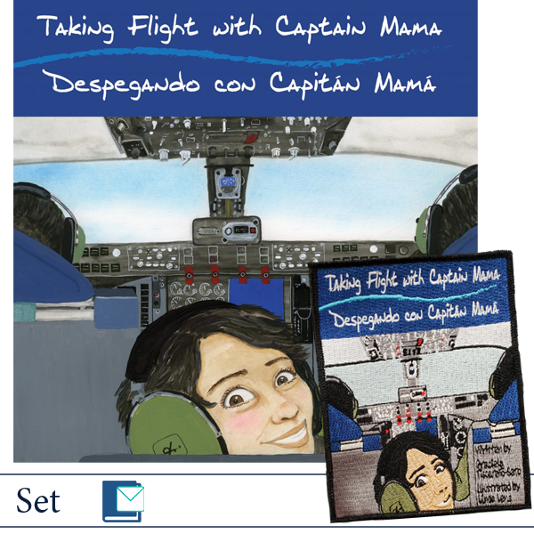 Taking Flight With Captain Mama Book-Patch Set
