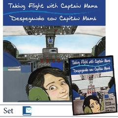 Taking Flight With Captain Mama Book-Patch Set