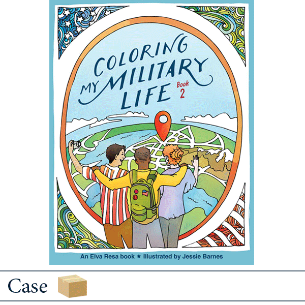 Case of 50 Coloring My Military Life Book 2 by Jessie Barnes. Published by Elva Resa Publishing.
