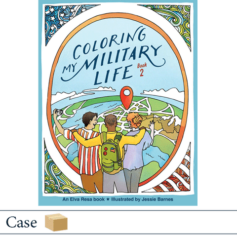 Case of 50 Coloring My Military Life Book 2 by Jessie Barnes. Published by Elva Resa Publishing.