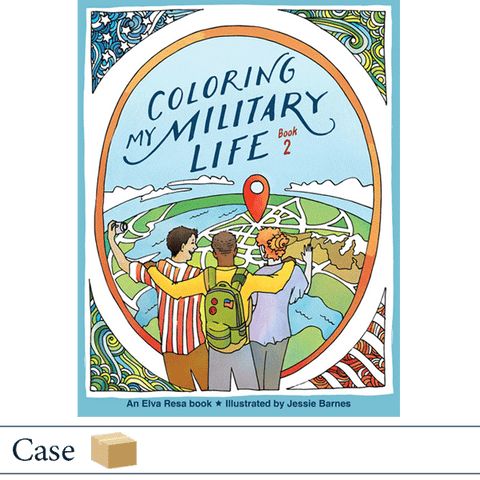 Case of 50 Coloring My Military Life Book 2 by Jessie Barnes. Published by Elva Resa Publishing.