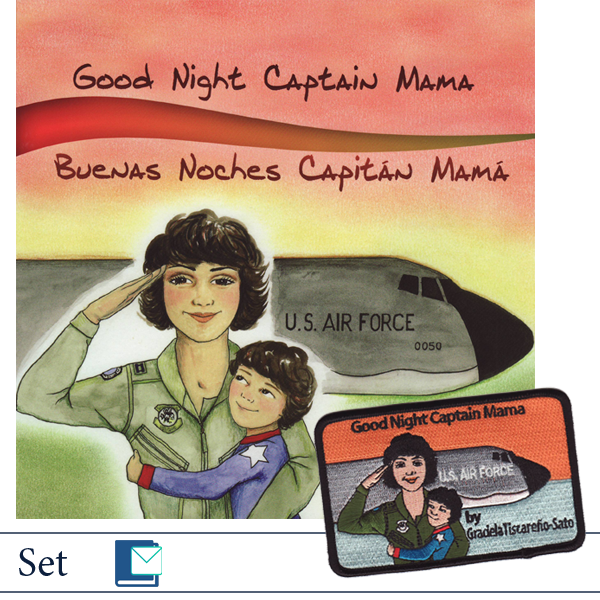 Good Night Captain Mama Book Patch Set. MilitaryFamilyBooks.com